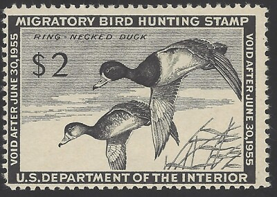 #ad #ad US Scott #RW21 MNH OG VF 1954 US Federal Duck Stamp