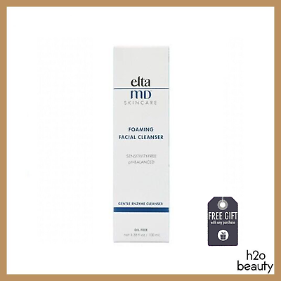 #ad Elta MD Foaming Facial Cleanser 3.38oz EXP 10 2026 Sensitivity Free *New In Box*