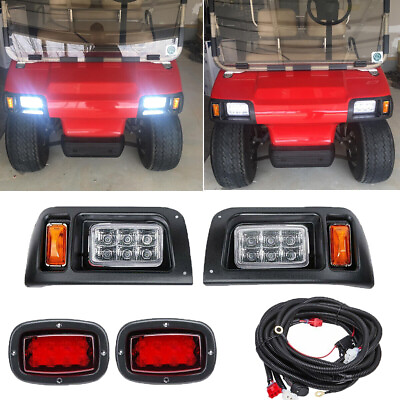 #ad For Club Car DS Light Kit Golf Cart Headlights amp; Tail Lights 1993 Gasamp;Electrric