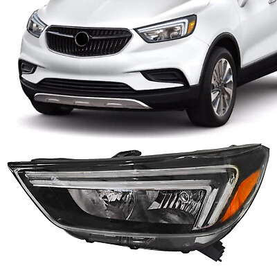 #ad Halogen Headlight LED DRL Driver Side For 2017 2022 Buick Encore 42698957