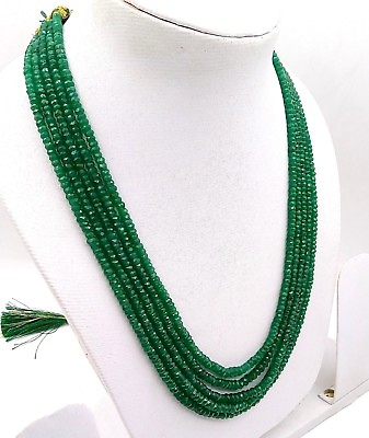 #ad JADE BEADS FIVE LAYER LINE HANDMADE NECKLACE FOR UNISEX JEWELLERY GIFT HER