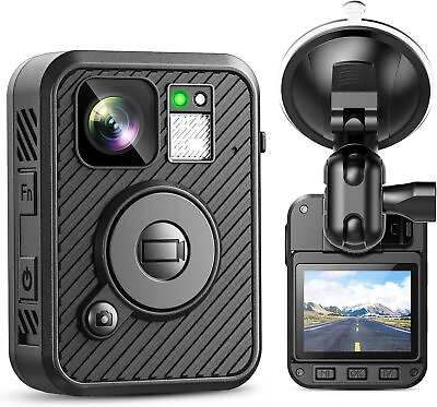 #ad BOBLOV 2K Body worn Camera 1440P GPS WiFi police Dash Cam Camcorder Dual Screen