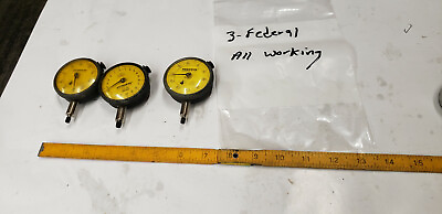 #ad #ad 3 Piece 2x P61 1x IDS 208 Federal Dial Indicator Gage All Working
