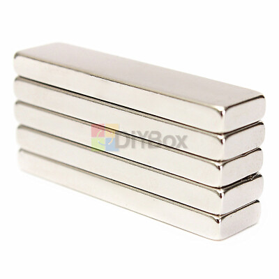 #ad 10Pcs Big Strong Block Bar Fridge Magnets 40x10x4mm Rare Earth Neodymium N52