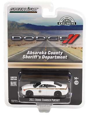 #ad Greenlight 2011 Dodge Charger Pursuit Absaroka County Hobby Exclusive 1:64