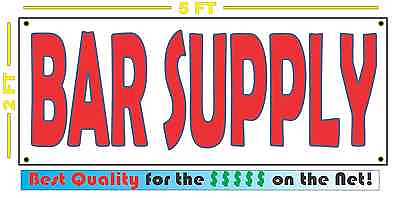 #ad BAR SUPPLY Banner Sign NEW XL Extra Large Size 4 Restaurant amp; Bar Supply Shop