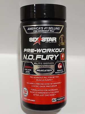 #ad 1 SixStar • Pro Nutrition PRE WORKOUT N.O.Fury • EXP : 05 2025
