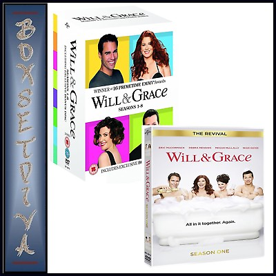 #ad WILL AND GRACE COMPLETE ORIGINAL SERIES PLUS THE REVIVAL SEASON 1*BRAND NEW DVD