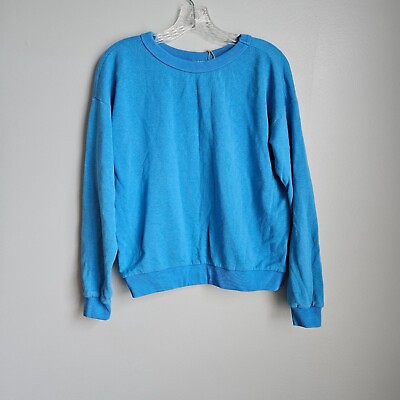 #ad JUNGMAVEN Crux Cropped Sweatshirt Blue Medium