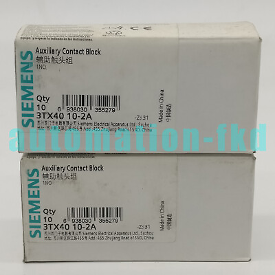 #ad Brand New Siemens 20pc 3TX4010 2A Auxiliary contact One year warranty amp;AF