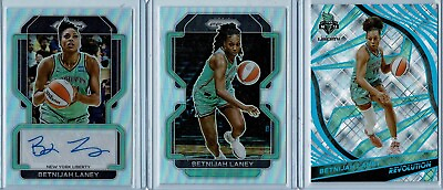 #ad BETNIJAH LANEY 2022 Panini Prizm WNBA 3 Card AUTO Lot🏀LIBERTY🗽SET A SEE BELOW