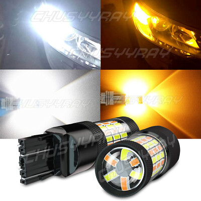 #ad LED Rear Turn Signal Light Bulbs for Toyota 4Runner 07 2020 Switchback 7440 7443