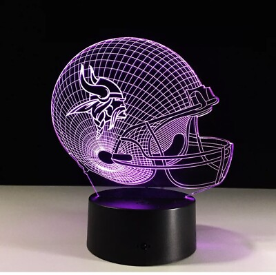 Minnesota Vikings Collectible Light Lamp 7 colors NFL FOOTBALL TEAMS LOGO