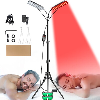 #ad Red Light Therapy Lamp LED Infrared Face Body Panel Arthritis Back Pain Relief