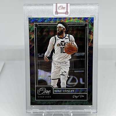 #ad #ad 2020 21 Panini One And One Black Refractor #89 Mike Conley Utah Jazz 1 1