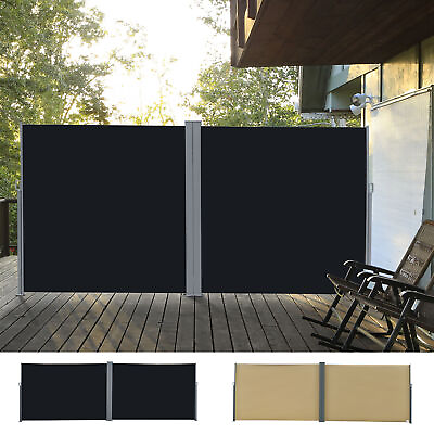 #ad Outdoor Indoor Retracting Privacy Divider w Auto Pull Back Function
