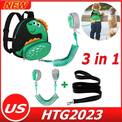 #ad Anti Lost Toddler Leash with Backpack Harness and Wrist Link for Child Kids Baby