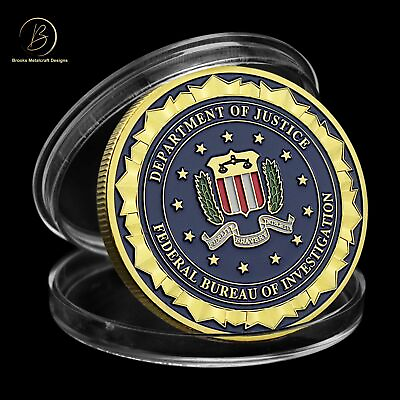 #ad Department of Justice DOJ Gold Federal Bureau of Investigation FBI Challenge Coi