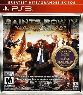 #ad Saints Row IV 4 National Treasure Edition Sony PlayStation 3 2014 PS3