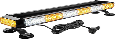 #ad Rooftop Safety Flashing 56 LED Amber White Emergency Light Bar for Construction
