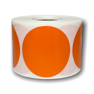 #ad #ad Orange Direct Thermal Label Zebra Rollo amp; Munbyn Compt. 2.25quot; Round4 Rolls