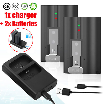#ad 2x Rechargeable Battery Charger For Ring Video Doorbell 2 3 4 amp; Spotlight