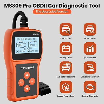 #ad Automotive OBD2 Diagnostic Scanner Car Check Engine Light OBD Code Reader amp;Fault