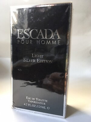 #ad Escada pour Homme LIGHT SILVER EDITION 4.2oz EDT Spray100% AUTHENTIC RARE