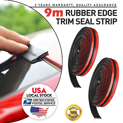 #ad 9M For Toyota T Shape Rubber Car SUV Seal Weather Strip Door Edge Moulding Trim