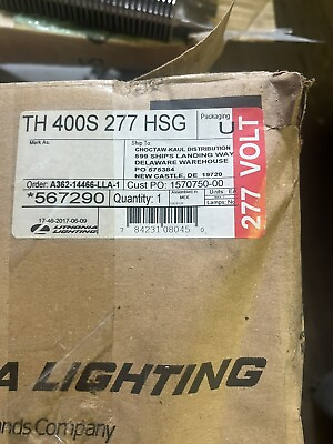 #ad Lithonia Lighting TH 400S 277 HSG 400Watt TH Series Ballast NIB