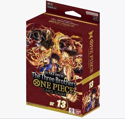 #ad #ad One Piece TCG English Three Brothers Starter Deck ST 13 New Sealed In Hand