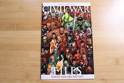 #ad Marvel Civil War Files #1 Who’s Side Are You On? NM 2006