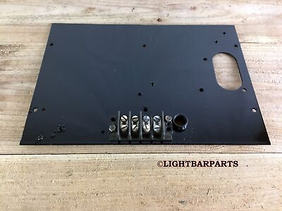 #ad Federal Signal Twinsonic 12X Mirror Motor Mounting Plate Power Terminal