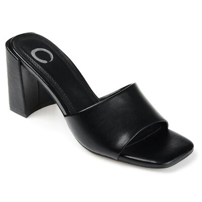 #ad #ad Journee Collection Women#x27;s Alisia Slip On Mules Sandal Black 8.5M New