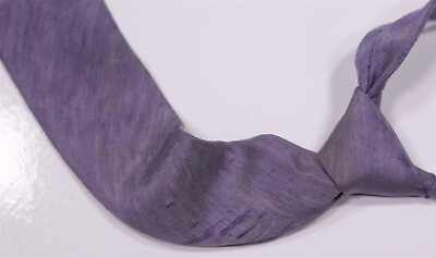 #ad Maker’s Shirt Kamakura Japan Light Purple Silk Linen Necktie Tie
