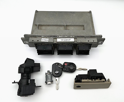 #ad OEM 10 12 Ford Taurus Engine Control Module Driver Door Ignition Switch Lock Key