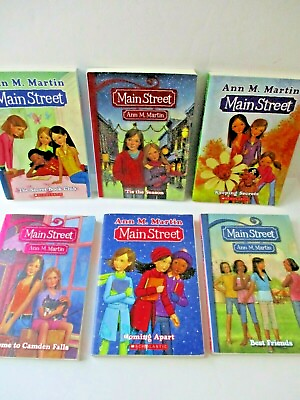 #ad Ann M Martin Main Street Paperback Book Lot of 6 FREE SHIP series Girls Chapter