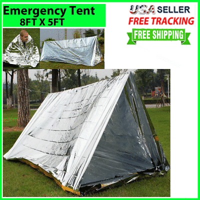 Emergency TENT Blanket Survival Mylar Thermal Safety Insulating Heat Camping New