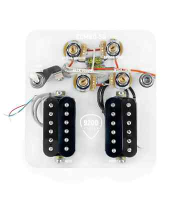 #ad 920D Custom SG Combo Kit Cool Kid Pickup amp; Vintage Wiring Harness Black