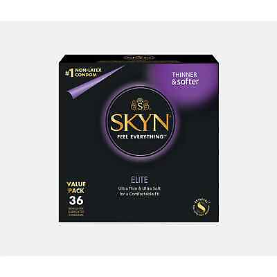 #ad SKYN Elite Non Latex Lubricated Condoms 36 Count