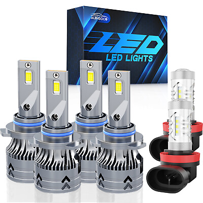 #ad #ad Combo LED for Toyota Matrix 2009 2013 Headlight Bulbs Hiamp;Lo Fog Light 6000k