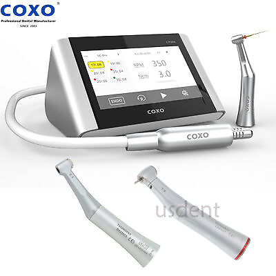 #ad COXO C PUMA Master Electric Endo Dental Motor 1:5 Fiber Optic 6:1 Contra Angles