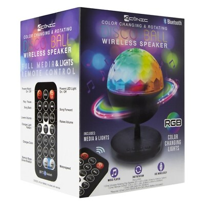 #ad Bluetooth Speaker RGB LED Stage Light Strobe Disco Party DJ Ball Lamp W Remote