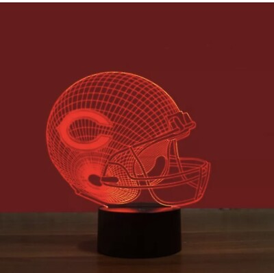 NFL FOOTBALL TEAMS Chicago Bears Collectible LED Light Lamp Home Decor Gift 🏈