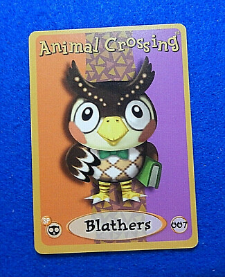 #ad Nr Mint Animal Crossing BLATHERS e Reader Card Nintendo Gamecube Series 1 2002💎