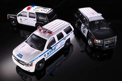 #ad #ad GB 1:64 596Model Tahoe Police Highway Patrol SUV Model Diecast Collect Car