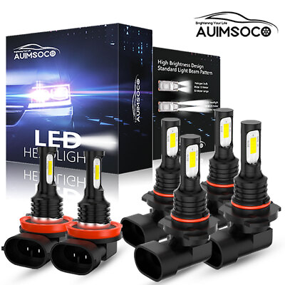 #ad #ad 6500K LED Headlight Combo High Low Bulbs Fog Light Kit For Toyota RAV4 2006 2012