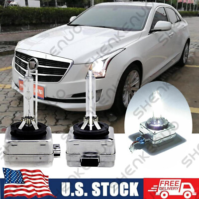 #ad Front 6000K HID Headlight Bulbs For Cadillac XTS 2013 2017 Low amp; High 2x