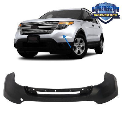 #ad For 2011 2015 Ford Explorer Primered Front Bumper Cover W O Park Sensors Holes