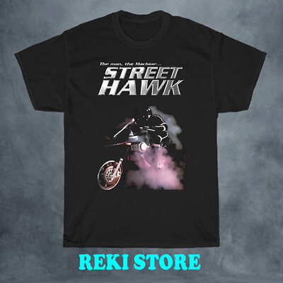 #ad #ad Street Hawk Movie Men#x27;s Black T shirt Size S 5XL